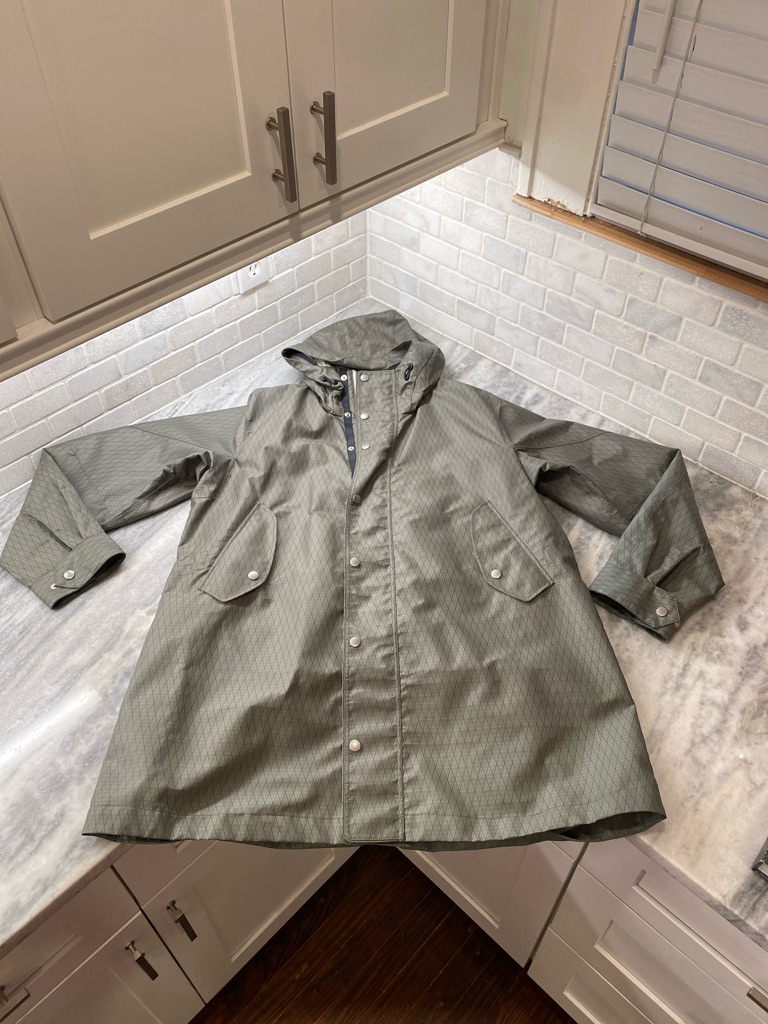 Rag & Bone Hooded Raincoat In Olive